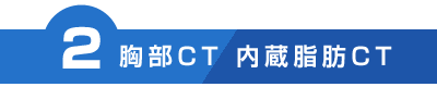 胸部CT 内蔵脂肪CT