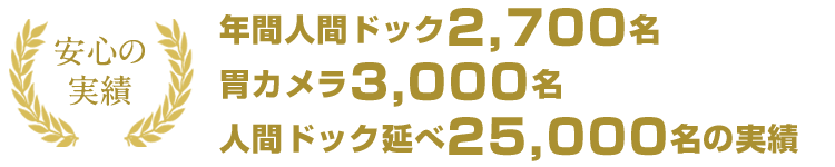 安心の実績